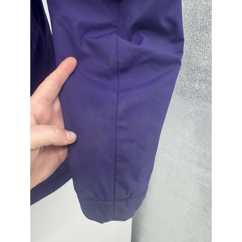 LL Bean Winter Warmer Coat Purple Womens Fleece Lined Hooded Jacket Gorpcore L - Picture 6 of 14